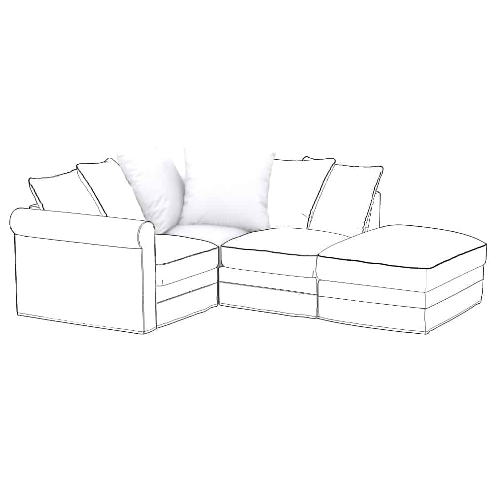 GRONLID housse pour élément d’angle